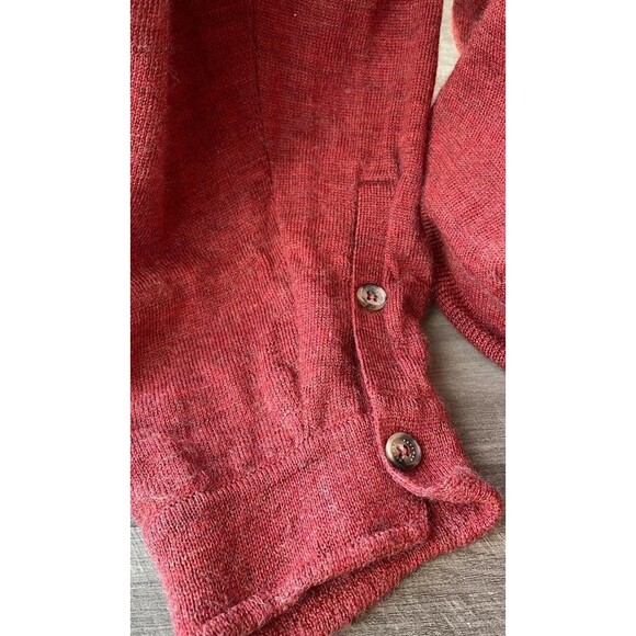 Hickey Freeman Mens Red Collared Sweater Size L Cashmere Silk Wool Blend - Picture 2 of 9